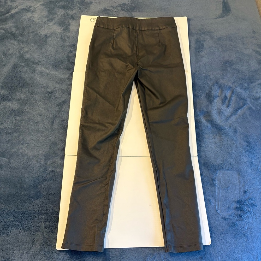 Chocolate U.S.A. Faux Leather Skinny Black Pants – Size L - Picture 2 of 3